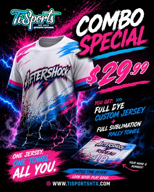 Aftershock — jersey and towel campaign